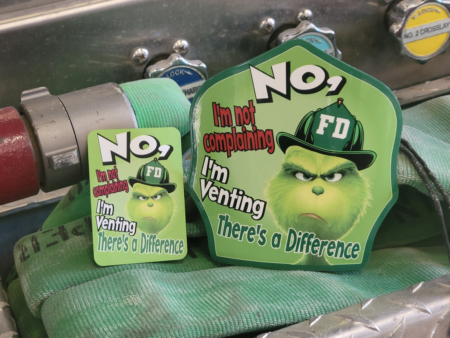 Firefighter Grinch Playing Card