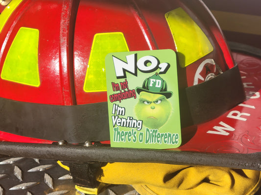 Firefighter Grinch Playing Card