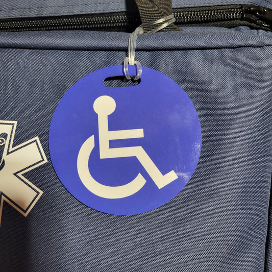 Handicap Medical Tag, Medical Equipment Tag, Stroller Tag, Special Needs. Custom tags too, luggage tag, gear tag, laptop bag