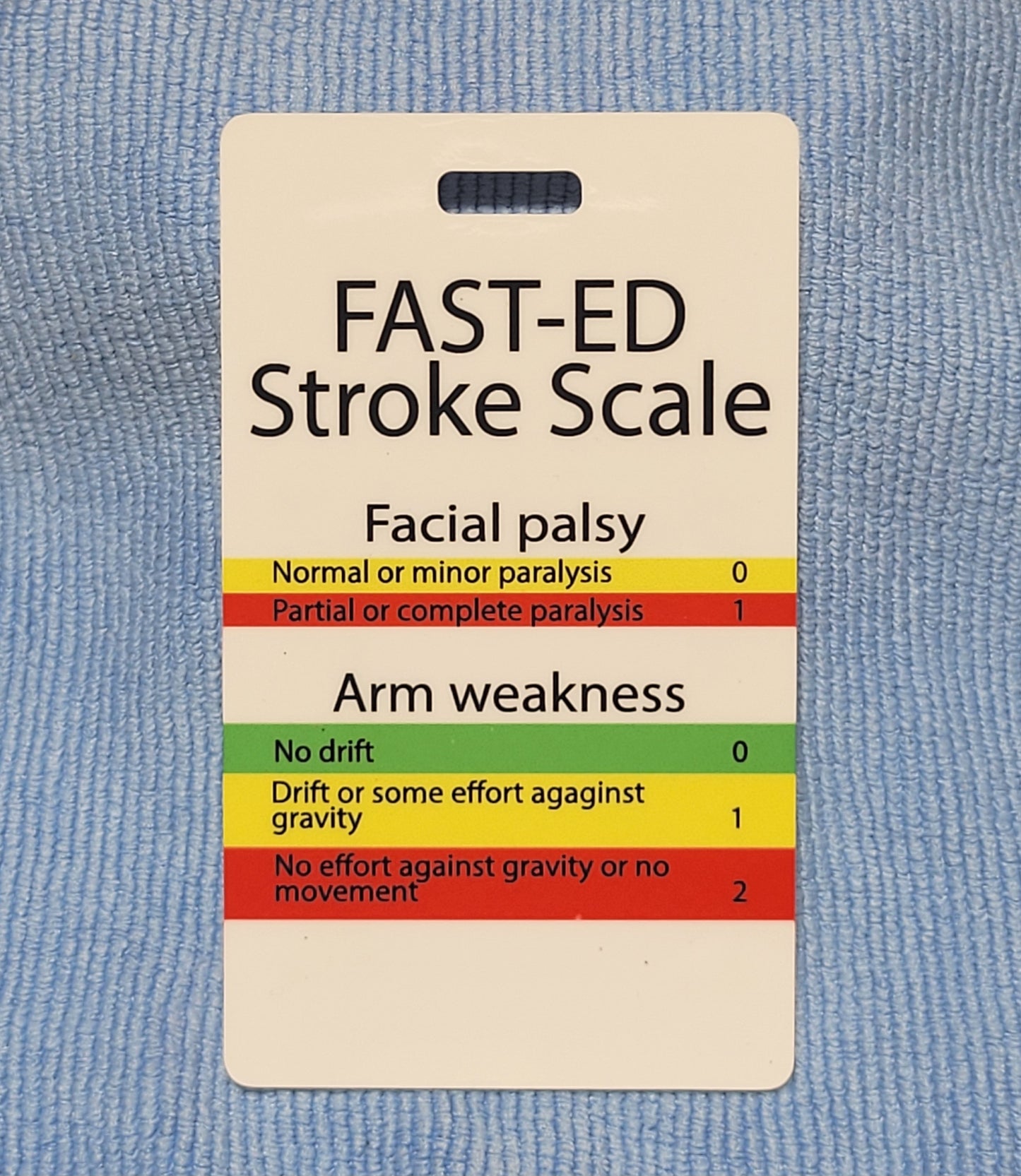 FAST-ED stroke reference tags.