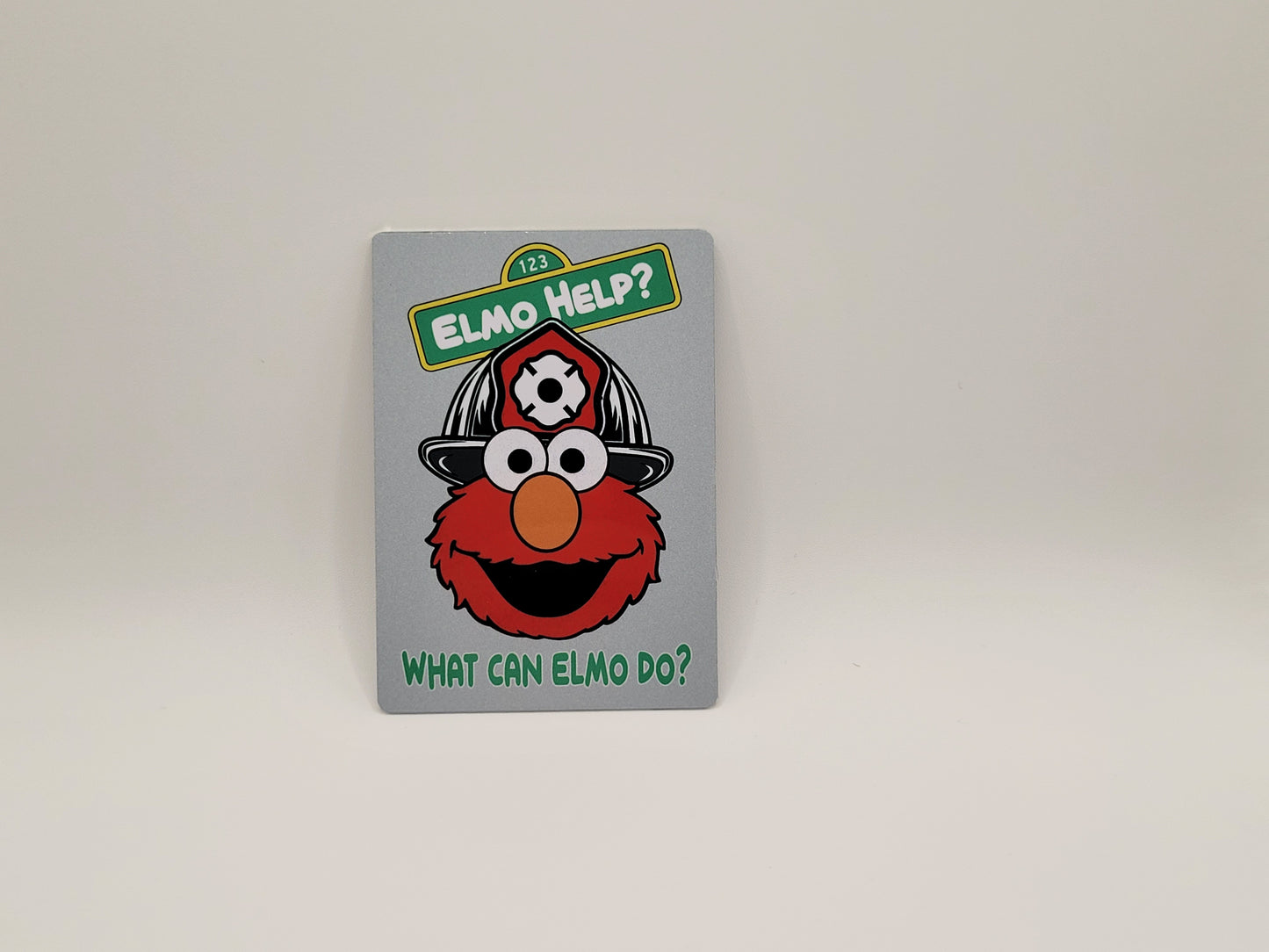 Elmo Help playing card