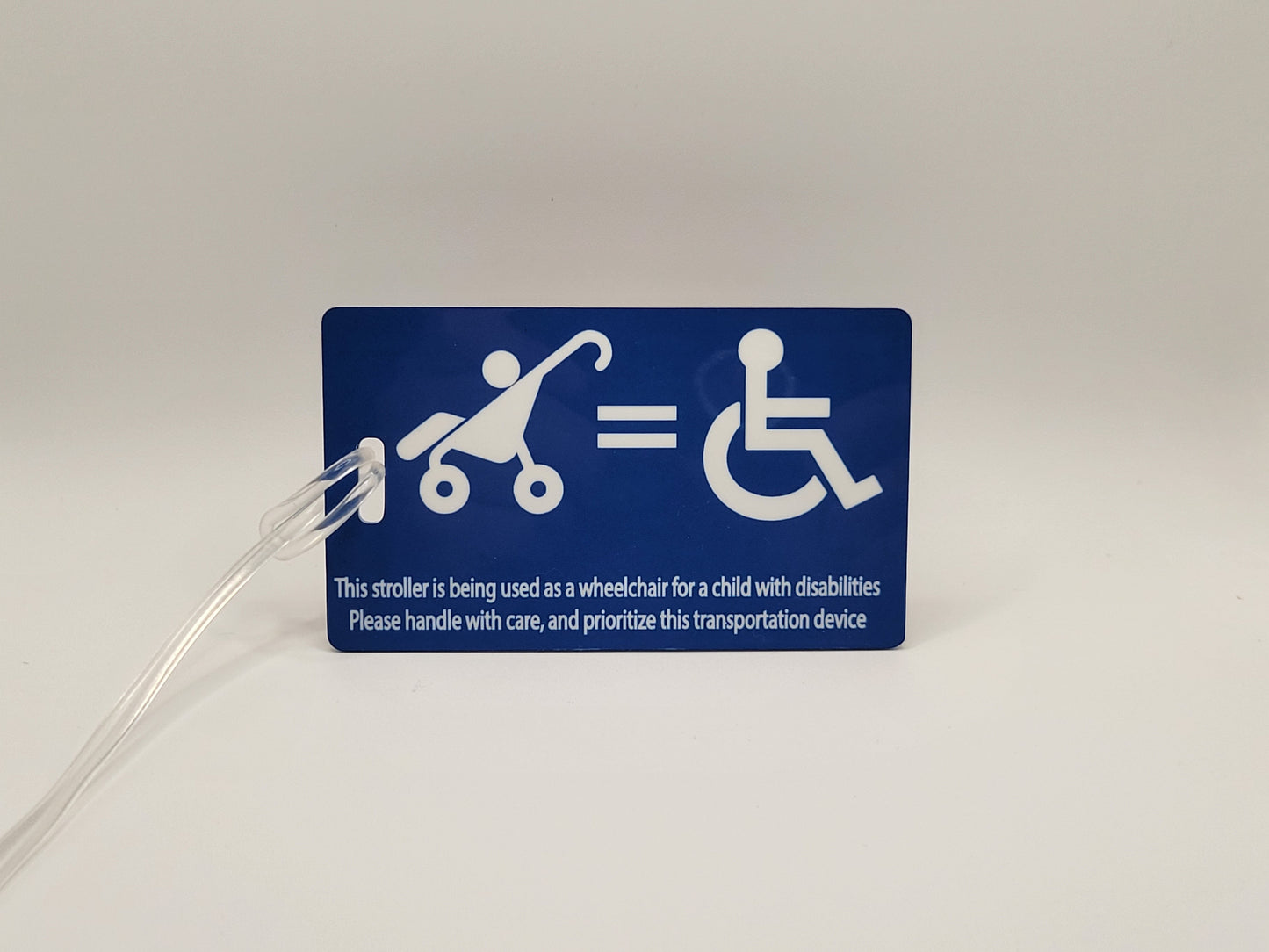 Stroller as Wheelchair tag