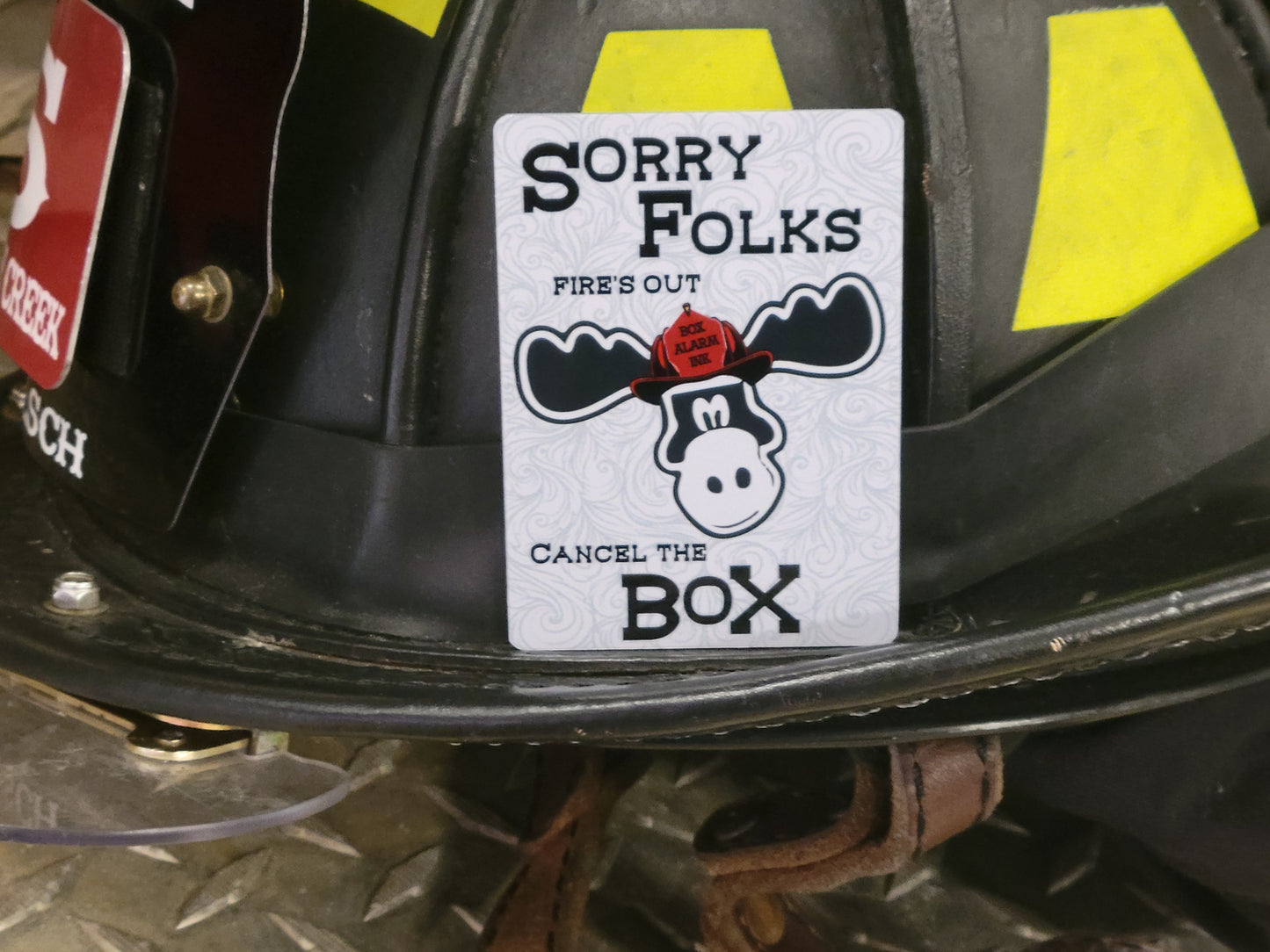 Sorry Folks, fires out playing card