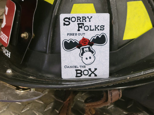 Sorry Folks, fires out playing card