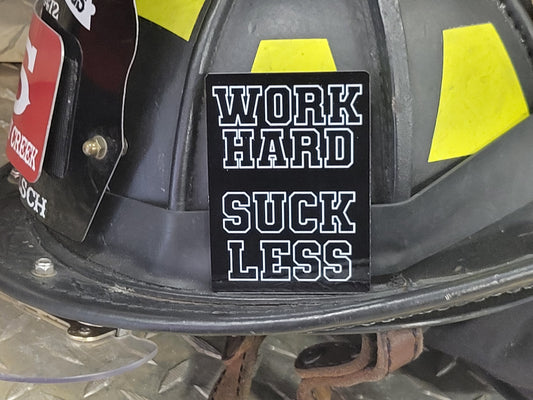 Work Hard, Suck Less playing card