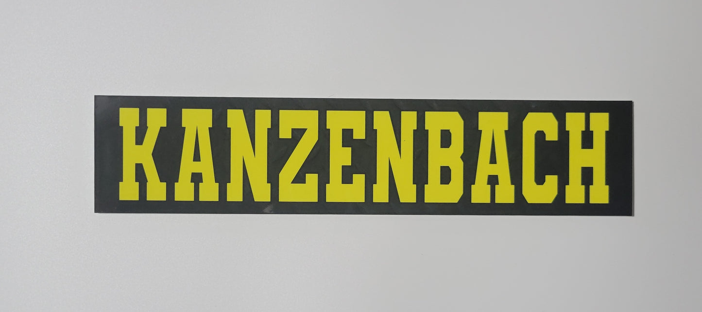 Turnout gear name plate