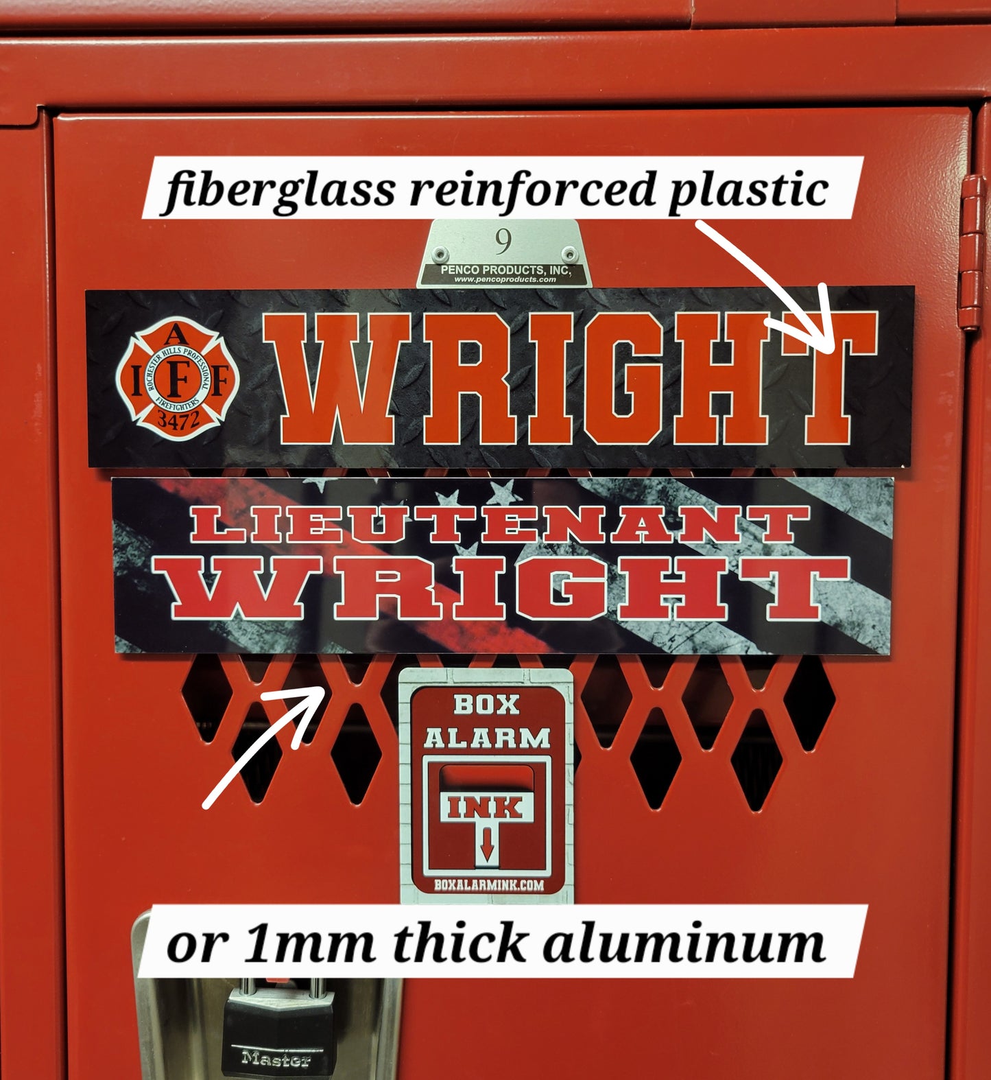 MAGNETIC Locker Plates.