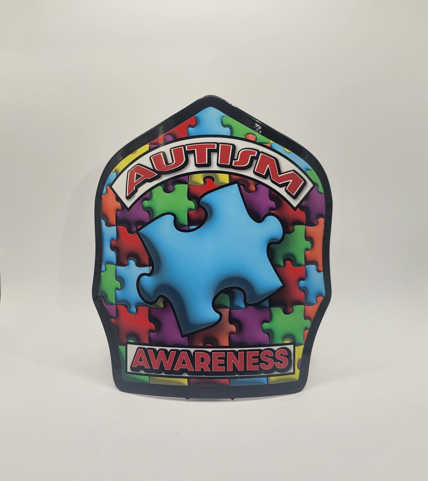 Helmet Shield of the Month for April, Autism Awareness
