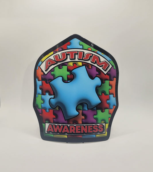 Helmet Shield of the Month for April, Autism Awareness