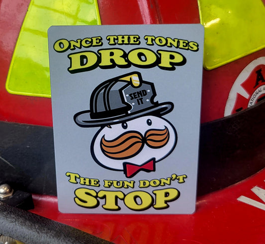 Once the Tones Drop parody helmet card