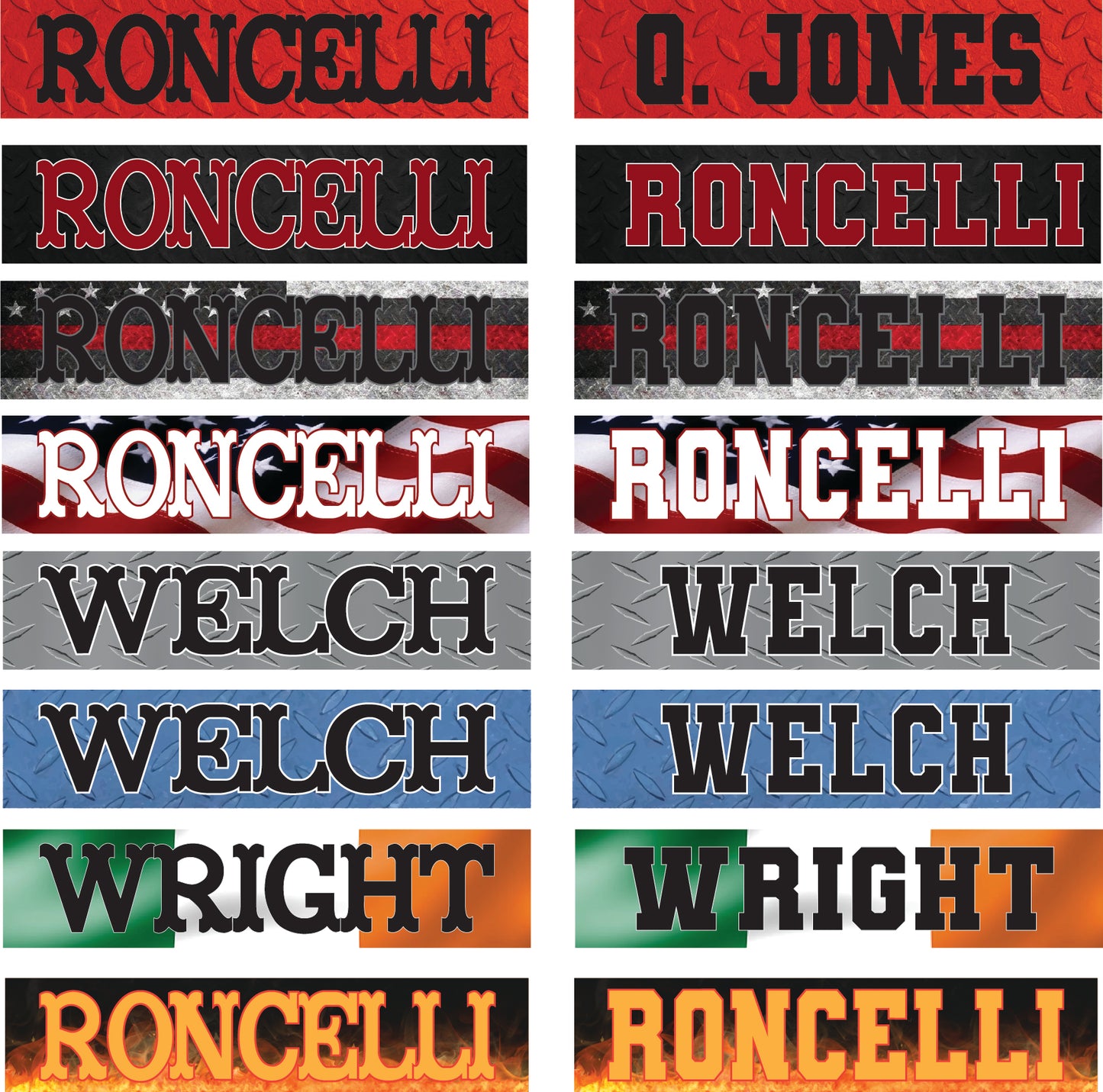 MAGNETIC Locker Plates.