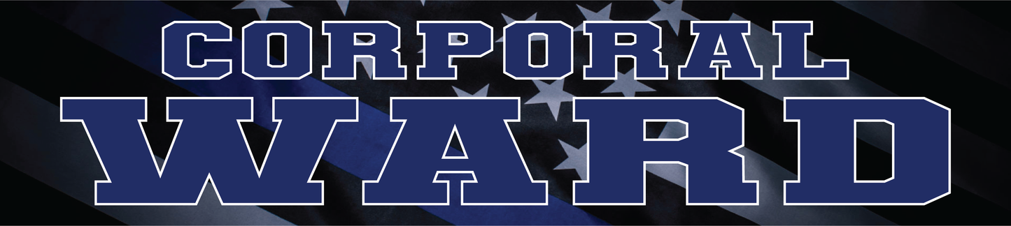 Police Thin Blue Line Magnetic Locker Plates