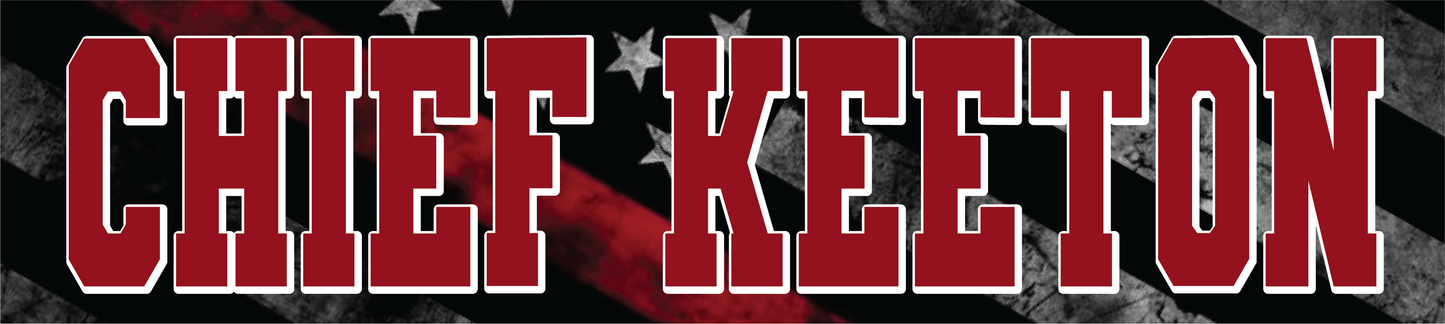 Turnout gear name plate