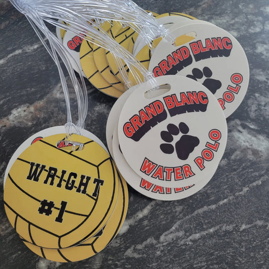 Standard Sport Bag Tag, Luggage tag, gear tag, swag tag