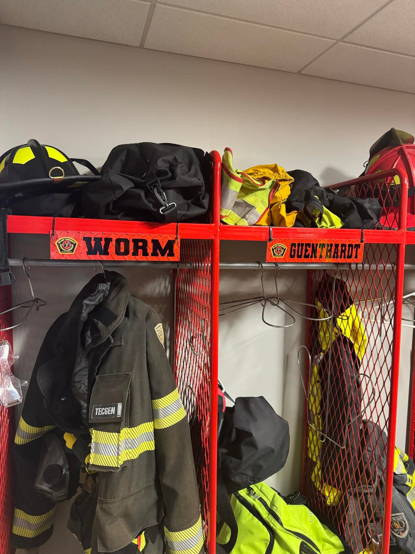 Turnout gear name plate