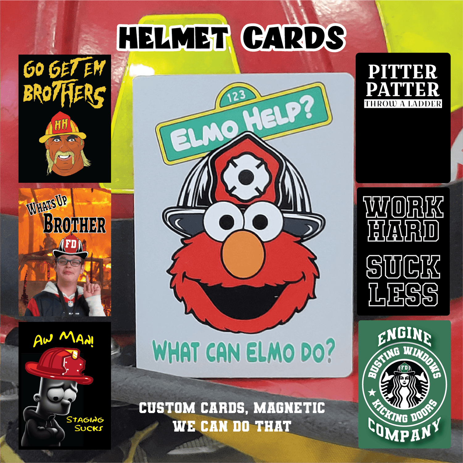 Helmet Cards and Magnets