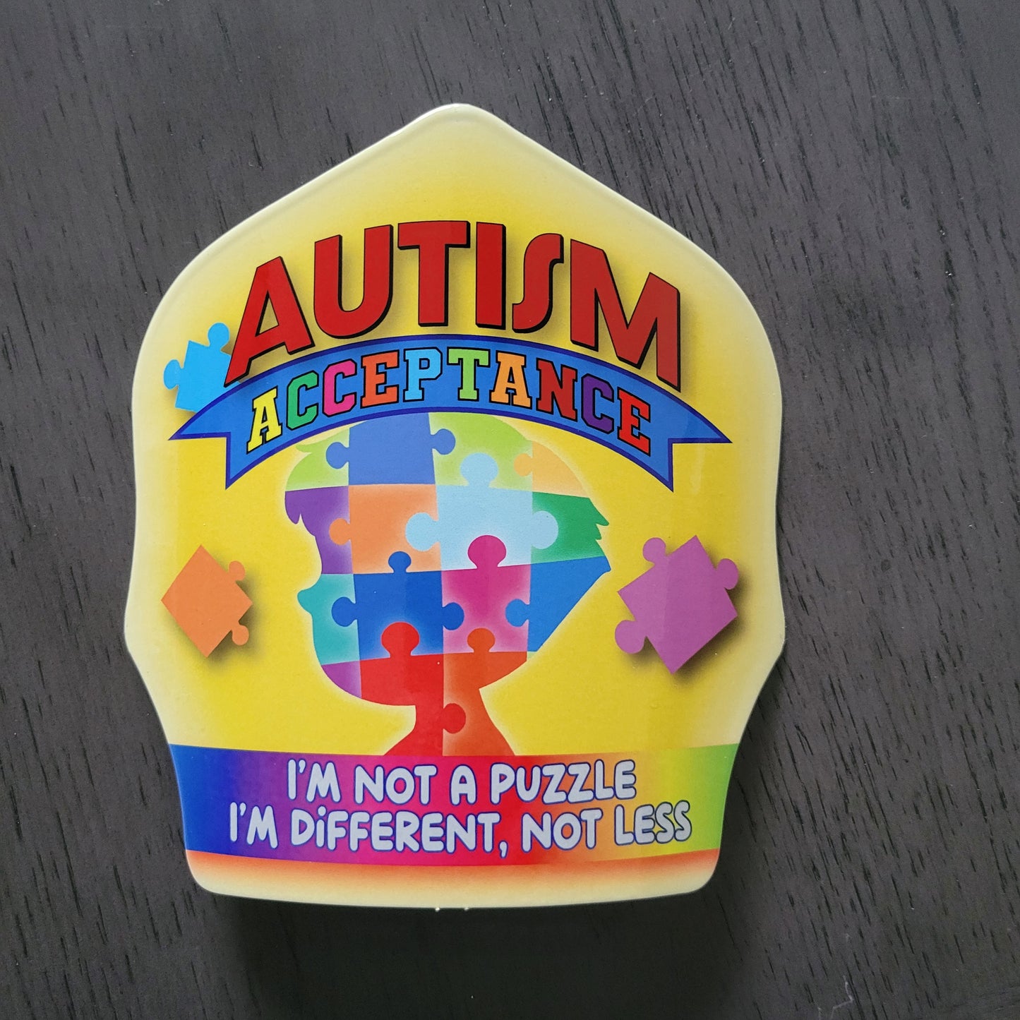 Helmet Shield of the Month for April, Autism Acceptance