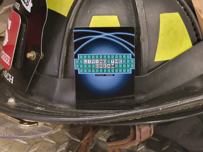 Bundle of three (3) firefighter metal playing cards.