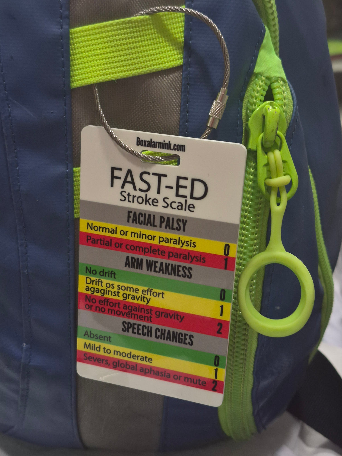 FAST-ED stroke reference tags.