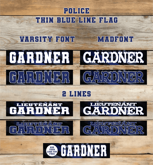 Police Thin Blue Line Flag