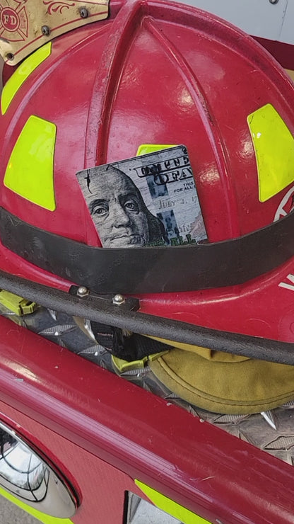 Aw Man! Staging Suck Simpson parody helmet card