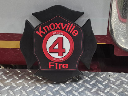 Custom Firefighter Shield Maltese Award Plaque