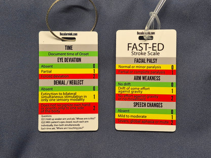 FAST-ED stroke reference tags.