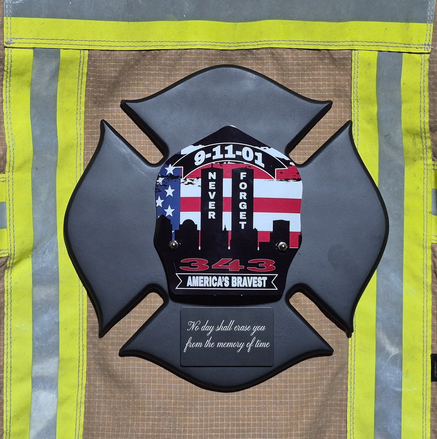 Custom Firefighter Shield Maltese Award Plaque